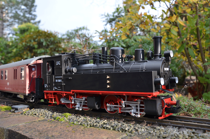 Das erste Modell der 99 5901 aus der bei TrainLine Gartenbahnen angelaufenen Serienfertigung